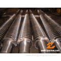 Bimetallic Twin Conical Screw Barrel for Pipe